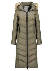 Geographical Norway Płaszcz zimowy "Capucine" w kolorze khaki rozmiar: XXL. Brązowe płaszcze damskie Geographical Norway, na zimę, xxl, bez wzorów, z puchu, bez kaptura. Za 389.08 zł.