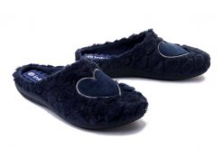 INBLU EC-99 004 granatowy, kapcie damskie. Niebieskie kapcie damskie Inblu, z tkaniny. Za 55.99 zł.