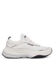 LOVE MOSCHINO Sneakersy JA15475G0MIY210A Biały. Białe obuwie sportowe damskie Love Moschino, ze skóry, bez zapięcia. Za 619.99 zł.