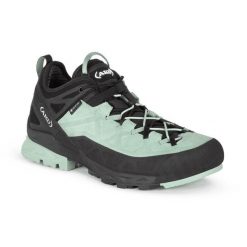 Buty podejściowe damskie AKU Rock DFS GTX. Zielone obuwie trekkingowe damskie Aku, z materiału, bez zapięcia. Za 1,085.00 zł.