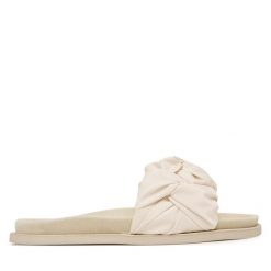 Klapki Inuikii. Białe klapki damskie Inuikii, bez wzorów, bez obcasa, bez zapięcia. Za 979.99 zł.