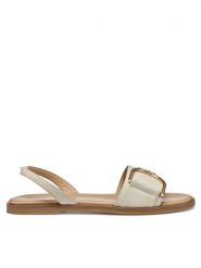 Geox Sandały D Naileen D35SDA 000TU C1122 Beżowy. Brązowe sandały damskie Geox, bez wzorów, ze skóry, bez obcasa, na płaskiej podeszwie, bez zapięcia. Za 339.99 zł.