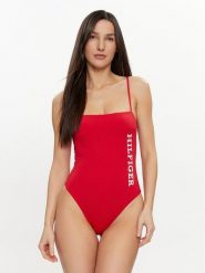 Tommy Hilfiger Strój kąpielowy UW0UW05306 Czerwony. Czerwone stroje jednoczęściowe Tommy Hilfiger, bez wzorów, z syntetyku. Za 229.99 zł.