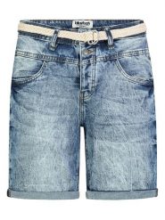 Sublevel Bermudy dżinsowe w kolorze niebieskim rozmiar: S. Niebieskie szorty damskie Sublevel, z aplikacjami, ze skóry. Za 113.99 zł.