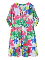 TATUUM Sukienka "Netuno" ze wzorem rozmiar: 44. Sukienki damskie TATUUM, bez wzorów, z wiskozy, klasyczne, bez ramiączek. Za 172.89 zł.