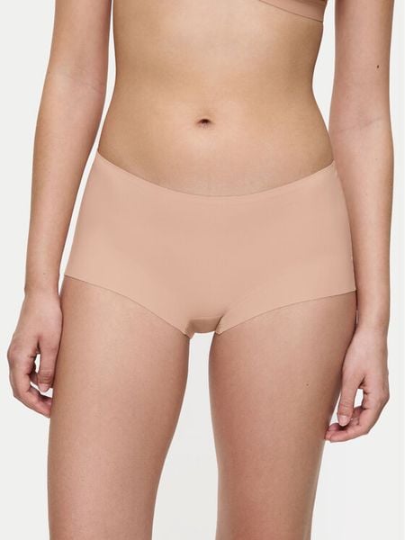 Triumph Bokserki Smart Invisible 10224858 Beżowy. Brązowe bokserki damskie Triumph, bez wzorów, z syntetyku. Za 59.99 zł.