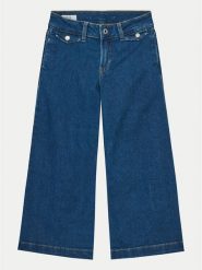 Pepe Jeans Jeansy Wide Leg Jeans Mw Jr PG201680 Niebieski Relaxed Fit. Niebieskie jeansy dziewczęce Pepe Jeans, bez wzorów, z bawełny. Za 229.99 zł.