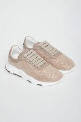 Sneakersy damskie z cekinami PESERICO. Obuwie sportowe damskie Peserico, bez zapięcia. Za 2,219.00 zł.