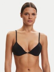 Calvin Klein Swimwear Góra od bikini LV00Q61239 Czarny. Czarne bikini Calvin Klein Swimwear, bez wzorów, z syntetyku. Za 289.99 zł.