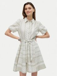 Vero Moda Sukienka koszulowa Dicthe 10303728 Beżowy Regular Fit. Brązowe sukienki damskie Vero Moda, bez wzorów, z bawełny, bez ramiączek. Za 139.99 zł.