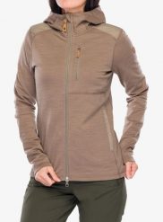 Bluza rozpinana damska Fjallraven Keb Fleece Hoodie. Brązowe bluzy damskie Fjällräven, s, bez wzorów, z elastanu, bez kaptura. Za 912.99 zł.