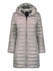Geographical Norway Płaszcz pikowany "Annecy" w kolorze szarym rozmiar: 164. Szare płaszcze damskie Geographical Norway, bez wzorów, bez kaptura. Za 96.83 zł.