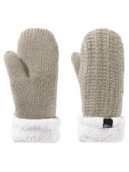 Jack Wolfskin Rękawiczki "Highloft" w kolorze beżowym rozmiar: M. Brązowe rękawiczki damskie Jack Wolfskin, bez wzorów, z materiału. Za 167.62 zł.