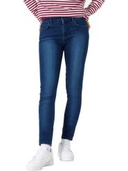 Timezone Dżinsy "Aleena" - Slim fit - w kolorze granatowym rozmiar: W30/L32. Niebieskie jeansy damskie Timezone, z podwyższonym stanem. Za 127.35 zł.