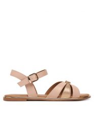 Tommy Hilfiger Sandały T3A2-34280-0326 D Różowy. Czerwone sandały dziewczęce Tommy Hilfiger, ze skóry, bez obcasa, bez zapięcia. Za 359.99 zł.