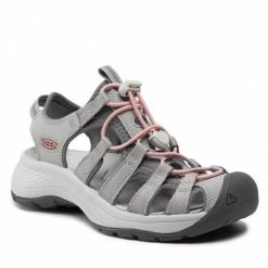 Buty do chodzenia damskie Keen Astoria. Brązowe obuwie trekkingowe damskie Keen, z materiału, bez zapięcia. W wyprzedaży za 409.55 zł.