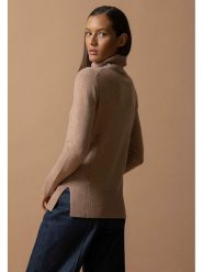 Perfect Cashmere Kaszmirowy golf "Tracy" w kolorze beżowym rozmiar: M. Brązowe golfy damskie Perfect Cashmere, m, bez wzorów, z kaszmiru, bez ramiączek. Za 223.99 zł.