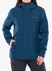 Kurtka ocieplana damska Vaude Rosemoor Padded Jacket II. Niebieskie kurtki damskie Vaude, m, bez wzorów, z materiału, bez kaptura. Za 621.49 zł.