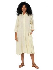 Aller Simplement Sukienka w kolorze kremowym rozmiar: 34/36. Brązowe sukienki damskie Aller Simplement, bez wzorów, z bawełny, bez ramiączek. Za 100.99 zł.