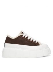 Inuikii Trampki Matilda Curly 1001.001.0381 Brązowy. Brązowe trampki damskie Inuikii, bez wzorów, ze skóry, bez zapięcia. Za 1,149.00 zł.