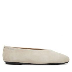 Baleriny Calvin Klein. Brązowe balerinki damskie Calvin Klein, bez wzorów. Za 309.99 zł.