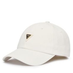 Czapka z daszkiem Guess. Białe czapki z daszkiem damskie Guess, z aplikacjami. Za 139.99 zł.
