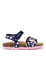 Geox Sandały B Sandal Chalki Girl B922RA 000FC C4243 S Granatowy. Niebieskie sandały dziewczęce Geox, ze skóry, bez obcasa, bez zapięcia. Za 199.99 zł.