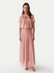 Tatuum Sukienka letnia Roza T2406.219 Różowy Regular Fit. Czerwone sukienki damskie TATUUM, bez wzorów, z syntetyku, bez ramiączek. Za 319.99 zł.