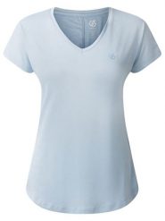 Dare 2b Koszulka sportowa "Vigilant Tee" w kolorze błękitnym rozmiar: 42. Niebieskie koszulki sportowe damskie Dare 2b, bez wzorów, z materiału, bez ramiączek, outdoorowe. Za 70.24 zł.