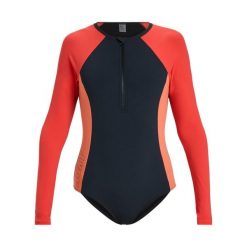 Strój kąpielowy z długim rękawem dla Kobiety ROXY ACTIVE Czarny. Brązowe stroje jednoczęściowe Roxy, bez wzorów, z elastanu. Za 399.99 zł.