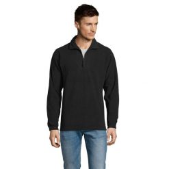 Bluza Polarowa Unisex Dla Dorosłych Ness Half Zip. Czarne bluzy damskie SOL'S, na zimę, m, bez wzorów, z materiału, bez kaptura. Za 174.99 zł.