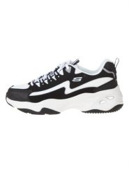 Skechers Sneakersy "D'Lites" w kolorze czarno-białym rozmiar: 38. Białe obuwie sportowe damskie Skechers, bez zapięcia. Za 254.74 zł.
