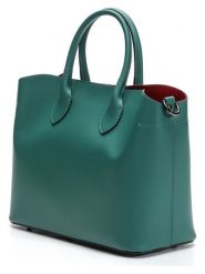 Victor & Hugo Paris Skórzana torebka "Nisa" w kolorze zielonym - 31 x 14 cm rozmiar: onesize. Zielone torebki klasyczne damskie Victor & Hugo Paris, z materiału, przez ramię, bez dodatków. Za 326.99 zł.