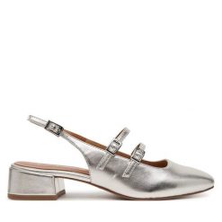 Czółenka Tamaris. Szare czółenka damskie Tamaris, bez wzorów, bez obcasa. Za 269.99 zł.