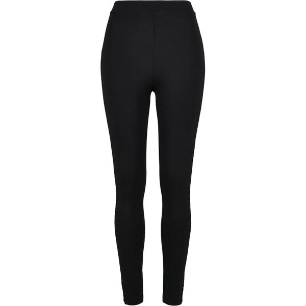 Legginsy Damskie Z Koronkowym Nadrukiem Flock. Czarne legginsy damskie Urban Classics, s, bez wzorów, z koronki. Za 120.99 zł.