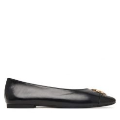 Baleriny Tory Burch. Czarne balerinki damskie Tory Burch, bez wzorów. Za 1,354.00 zł.