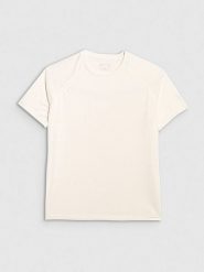 4F Koszulka sportowa w kolorze białym rozmiar: L. Białe koszulki sportowe damskie 4F, l, bez wzorów, z materiału, bez ramiączek, outdoorowe. Za 59.95 zł.