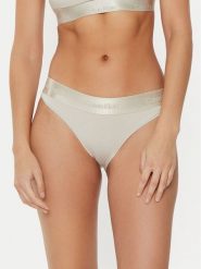 Calvin Klein Underwear Figi klasyczne 000QF7999E Beżowy. Brązowe figi Calvin Klein Underwear, bez wzorów, z bawełny. Za 79.99 zł.