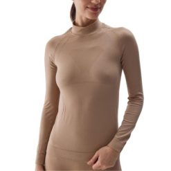 Koszulka termoaktywna damska 4F. Brązowe bluzki damskie 4F, bez wzorów, bez kołnierzyka, bez ramiączek. Za 189.99 zł.