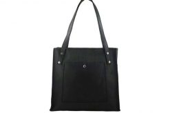 Shopperka skórzana BARBERINI'S czarna 914-1. Czarne shopper bag Barberinis, bez wzorów, ze skóry, na ramię, małe, bez dodatków. Za 289.99 zł.