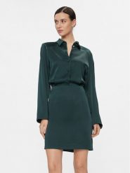 IVY OAK Sukienka koszulowa Naya IO1123F7588 Zielony Regular Fit. Zielone sukienki damskie IVY & OAK, bez wzorów, z wiskozy, bez ramiączek. Za 2,869.00 zł.