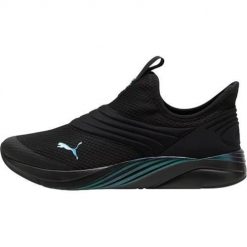 Buty do biegania damskie Puma Softride Sophia 2. Czarne obuwie sportowe damskie Puma, z materiału, bez zapięcia, do biegania. Za 428.96 zł.