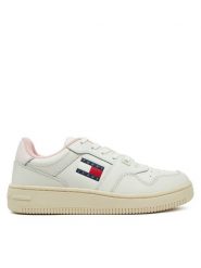 Tommy Jeans Sneakersy EN0EN02505 Różowy. Czerwone obuwie sportowe damskie Tommy Jeans, z jeansu, bez zapięcia. Za 259.99 zł.