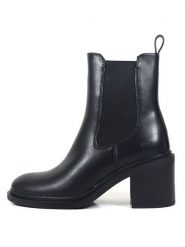 GAP Botki w kolorze czarnym na obcasie rozmiar: 41. Czarne botki damskie GAP, eleganckie, bez obcasa, na obcasie, bez zapięcia. Za 174.95 zł.