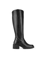 Lasocki Kozaki ARC-6207-03 Czarny. Czarne kozaki damskie Lasocki, ze skóry, bez obcasa, na słupku, bez zapięcia. Za 399.99 zł.
