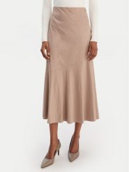 Guess Spódnica midi W6RD15 WJ472 Beżowy Regular Fit. Brązowe spódnice damskie Guess, xs, z aplikacjami, z syntetyku, midi. Za 479.99 zł.