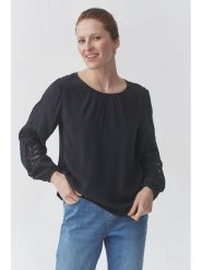 TATUUM Bluzka "Alizzie" w kolorze granatowym rozmiar: 36. Niebieskie bluzki damskie TATUUM, bez wzorów, z wiskozy, bez kołnierzyka, bez ramiączek. Za 174.95 zł.