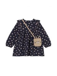 Mayoral Sukienka codzienna 2920 Granatowy Regular Fit. Niebieskie sukienki dziewczęce Mayoral, bez wzorów, z bawełny, bez ramiączek, proste. Za 149.99 zł.