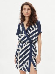 Liu Jo Sukienka codzienna TA4254 T3810 Granatowy Regular Fit. Niebieskie sukienki damskie Liu Jo, bez wzorów, z syntetyku, bez ramiączek. Za 359.99 zł.