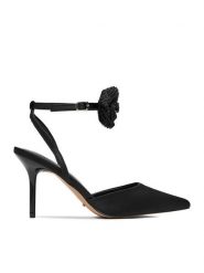 DeeZee Szpilki CEO-CD25-404-1 Czarny. Czarne szpilki damskie DeeZee, bez wzorów, z materiału, bez obcasa, na szpilce, bez zapięcia. Za 149.99 zł.